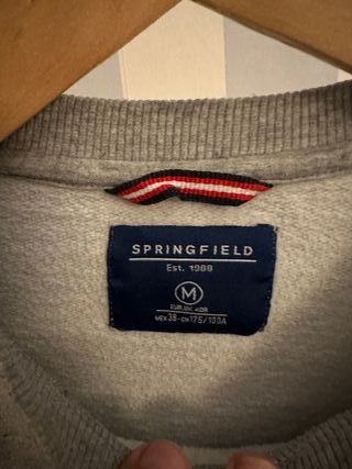 Sudadera hombre Springfield gris FUN (Talla M)