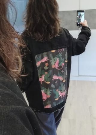 Chaqueta vaquera personalizada oversize 