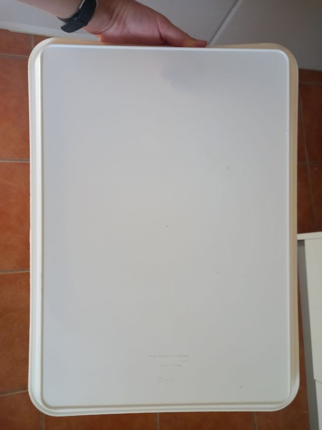 Bandeja de plástico blanca