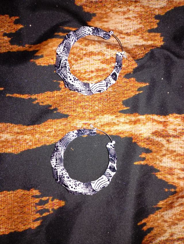 Aros piel de serpiente