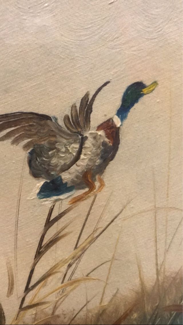 Quadro a olio pittore Roy “scena di caccia