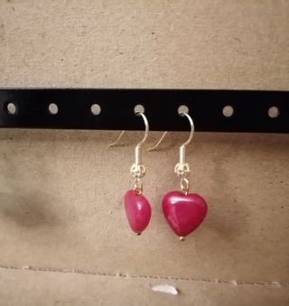 Pendientes chapados en oro