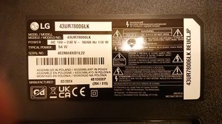 TV LG 43" UHD 4K Smart TV (Para piezas)