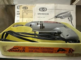 TALADRO+TRANSFORMDOR 2 OBJETOS VINTAGE FUNCIONANDO