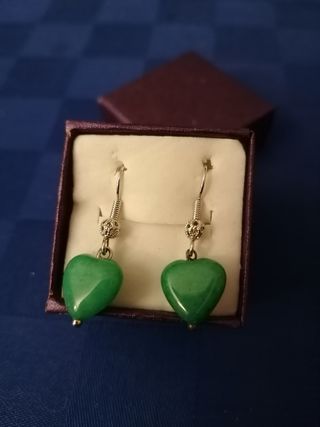 Pendientes chapados en oro