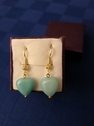 Pendientes chapados en oro