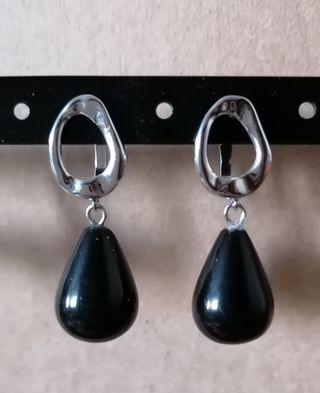 Pendientes chapados en platino