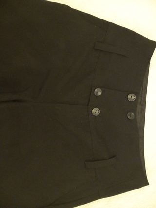 Pantalón negro ancho de vestir Vero Moda