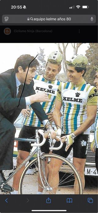 Maillot equipo ciclista profesional kelme 1982 