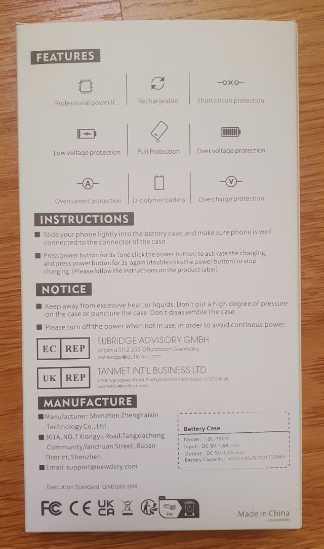 Funda batería para Samsung s10 