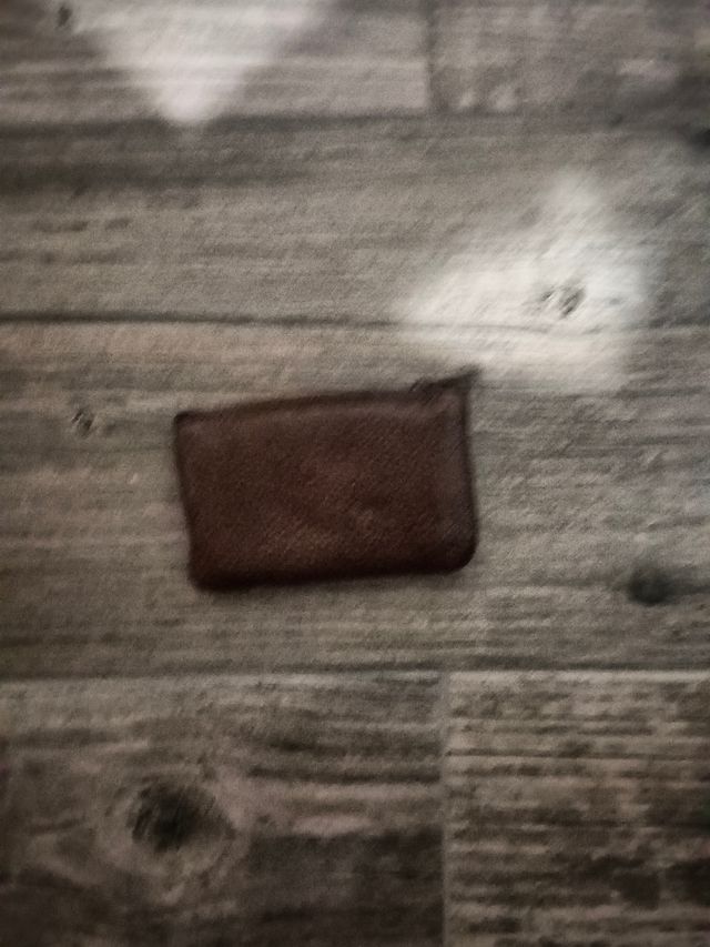 Cartera marrón de piel 