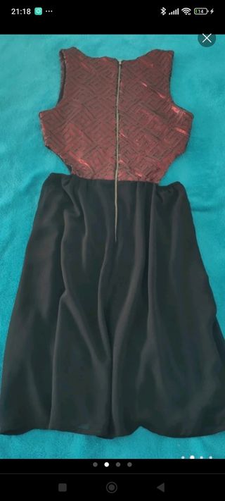 Vestido lentejuelas. Talla S.