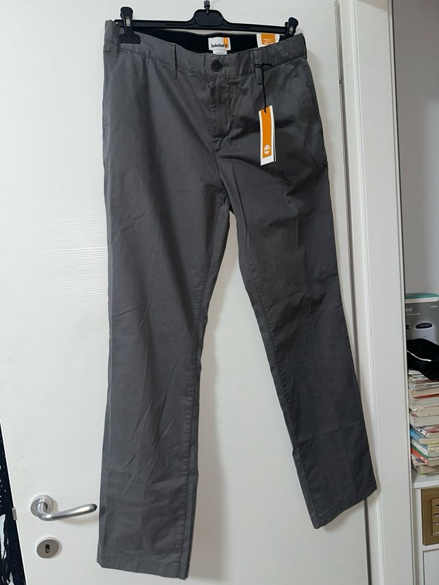 Timberland tg.50 Pantaloni chino uomo grigi