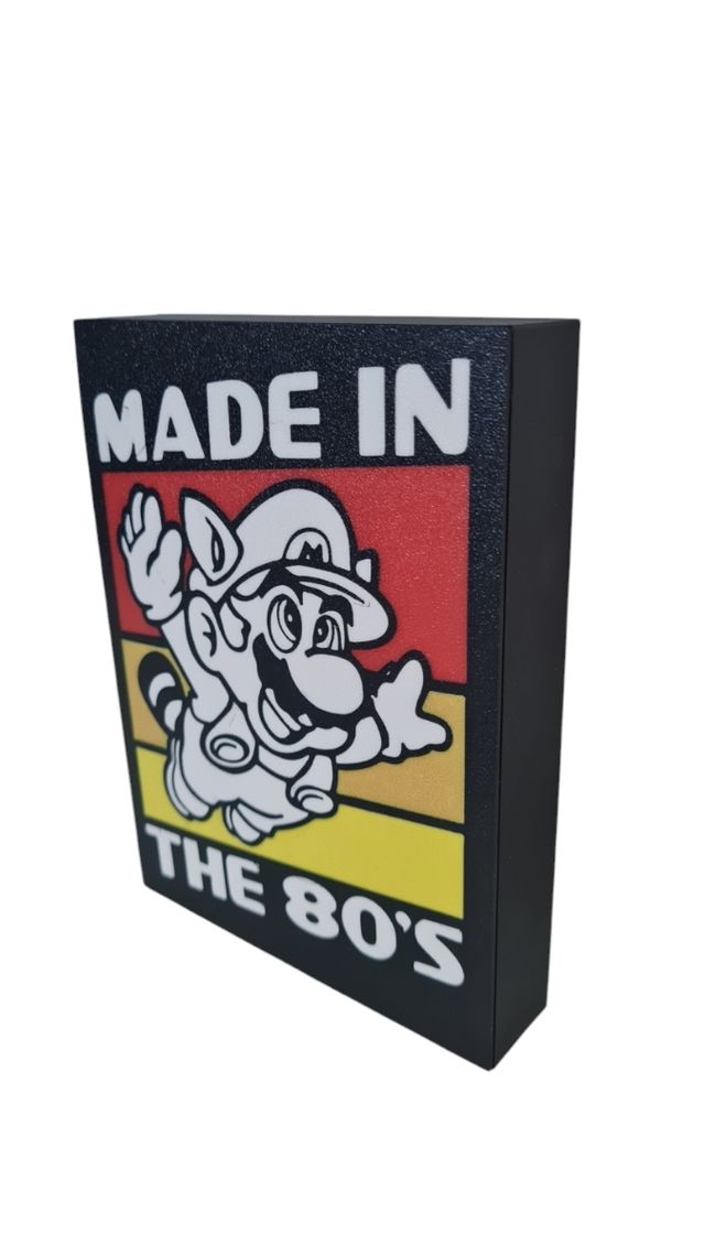 Lámpara 3D Mario 80s