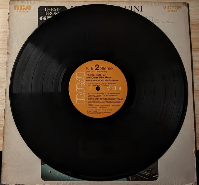 Disco vinilo. Henry Mancini.