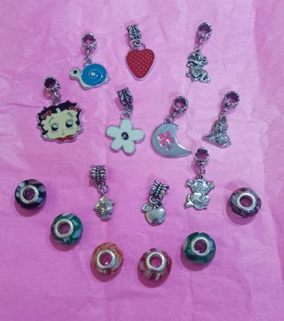 Lote de 16 charms para pulsera europea