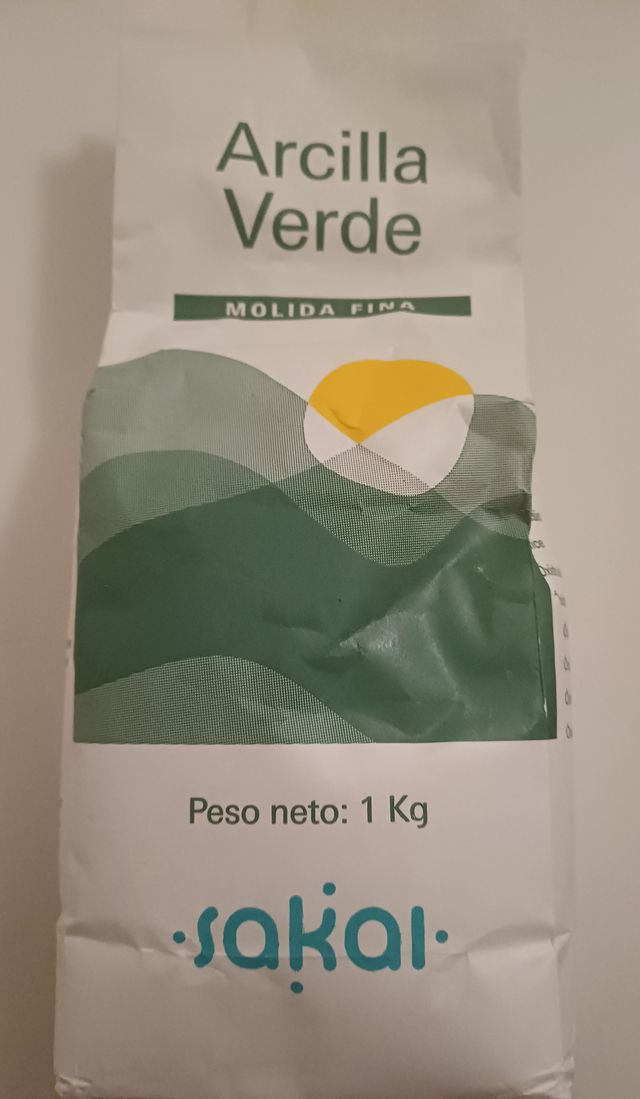 ARCILLA VERDE SAKAI.  1 KG   SIN ABRIR
