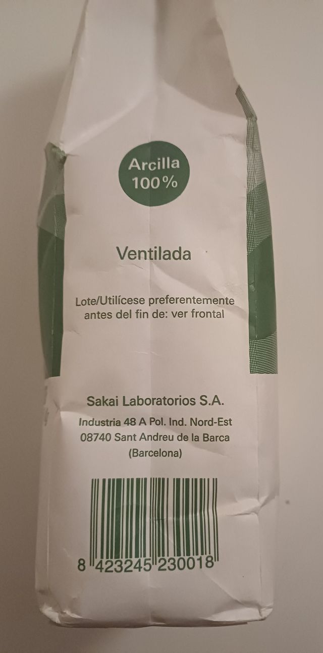 ARCILLA VERDE SAKAI.  1 KG   SIN ABRIR