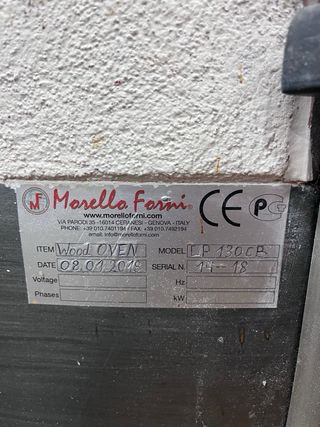 Horno para pizza Morello Forni