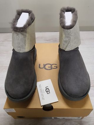 UGG Mini Bailey Bow II grey 1016501 fiocco raso 37