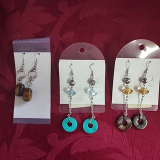 3 pares de brincos preço 3€