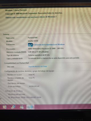 Pc Packard Bell completo y Pc Medion