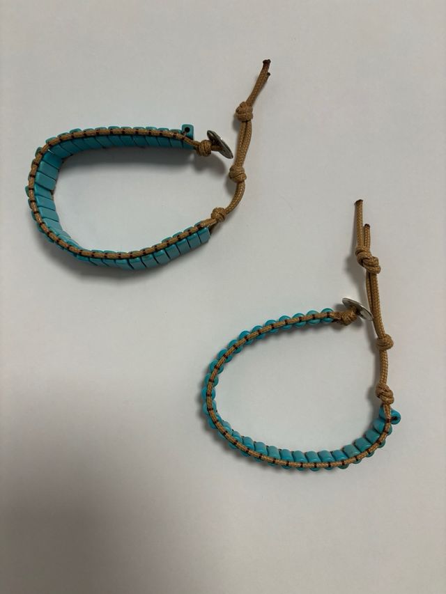 2 Pulseras turquesa