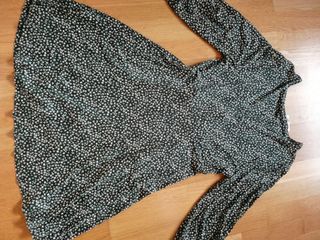 Vestido corto manga larga