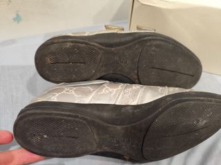 Zapatillas Gucci plateadas 