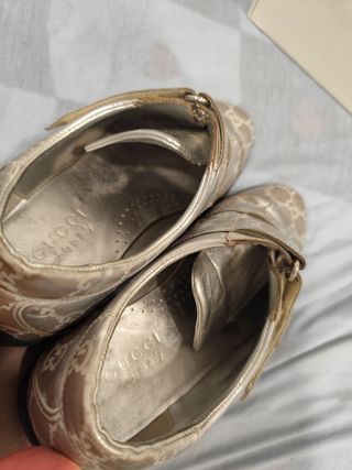 Zapatillas Gucci plateadas 