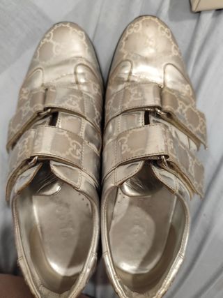 Zapatillas Gucci plateadas 