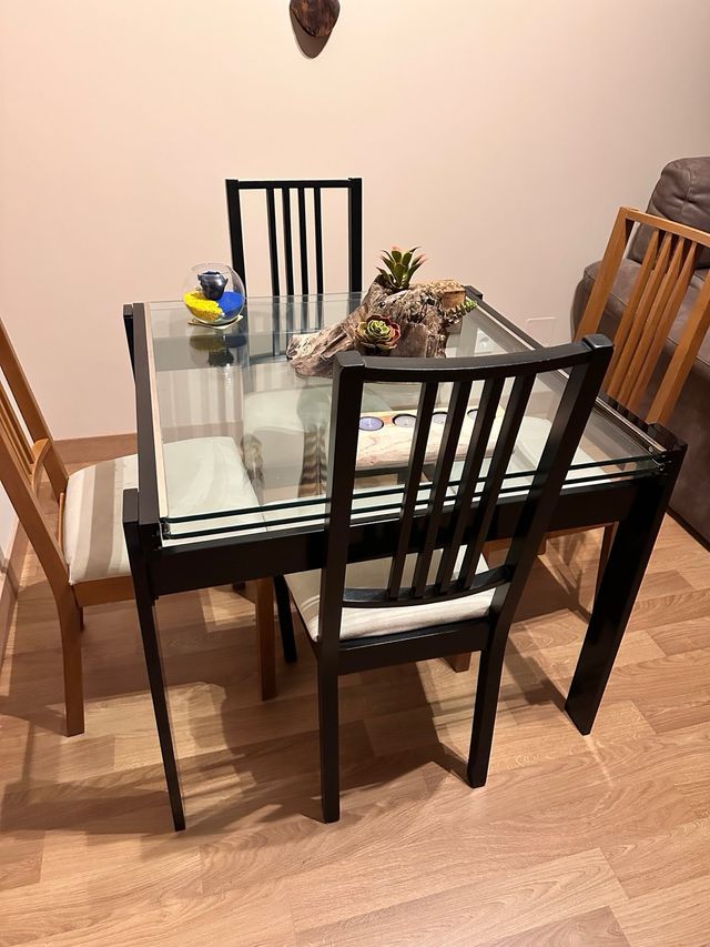 Mesa salon + 4 sillas