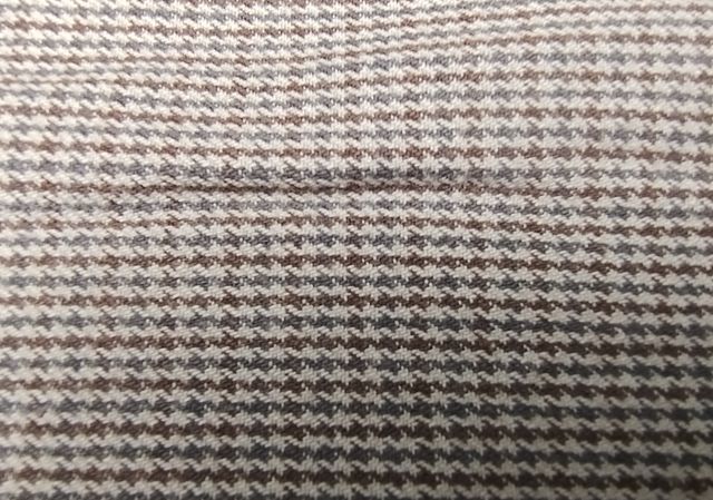 Pantaloni Pied de Poule Grigio Desigual 