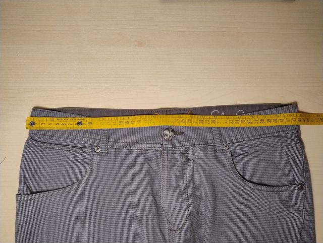 Pantaloni Pied de Poule Grigio Desigual 