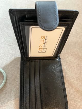 Monedero negro hombre