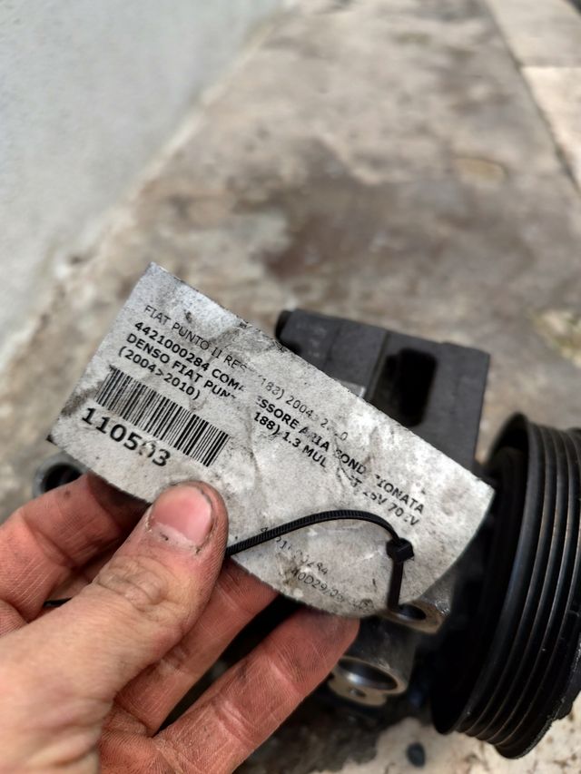 Compressore aria condizionata fiat punto