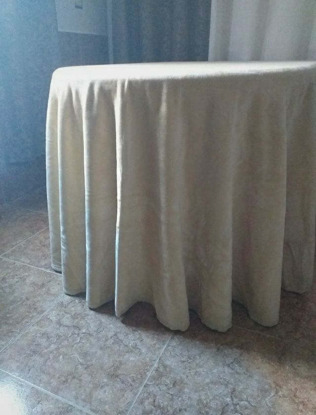 Falda mesa camilla ovalada "Pielsa" 90×120