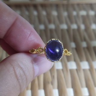 Anillo de plata cordierita