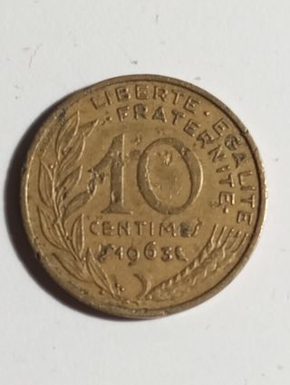 10 centimos FRANCESES 1963