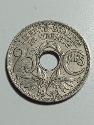 25 CENTIMOS REPUBLICA FRANCESA 1932