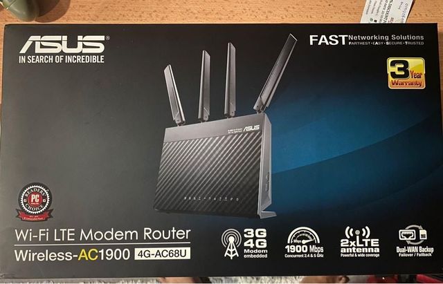 Router Asus 4G-AC68U Dual (WAN y 4G) COMO NUEVO