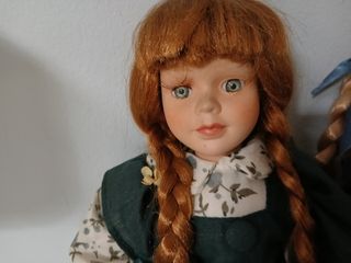 2 bambole in ceramica