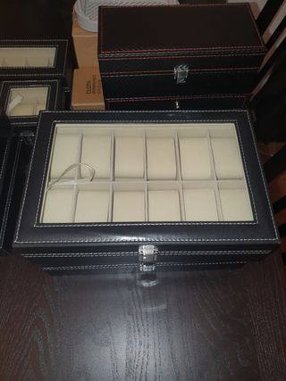 Caja joyero exhibidora para relojes