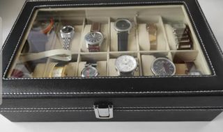 Caja joyero exhibidora para relojes