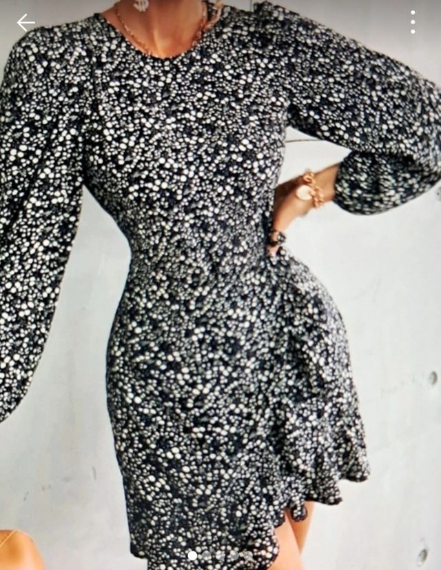 Vestido corto estampado floral