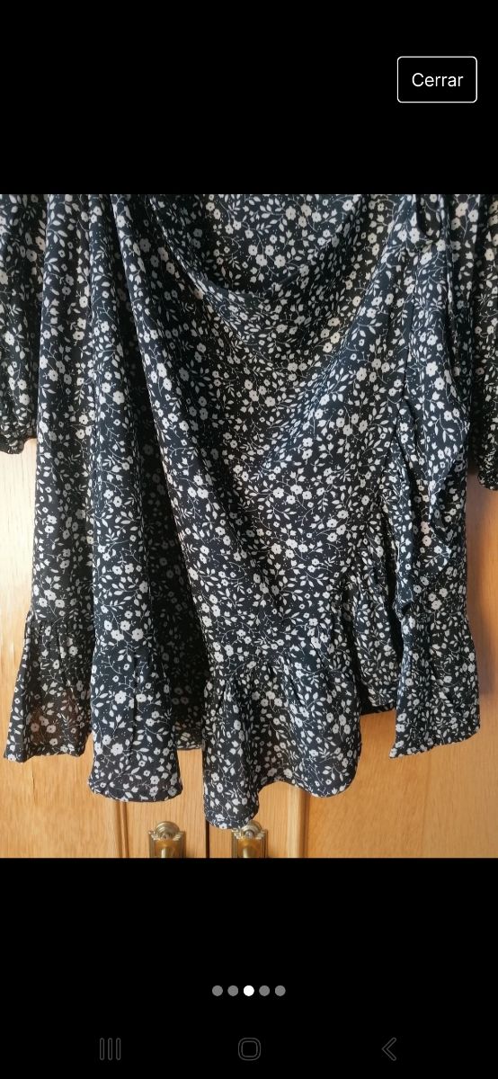 Vestido corto estampado floral