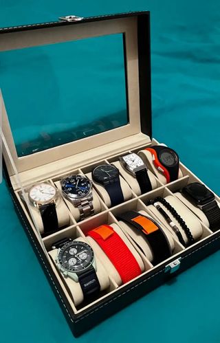 Caja joyero exhibidora para relojes