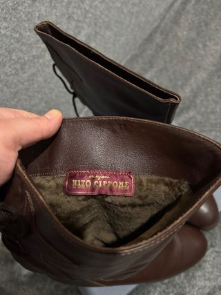 Stivali vera pelle interno pelliccia Made in Italy