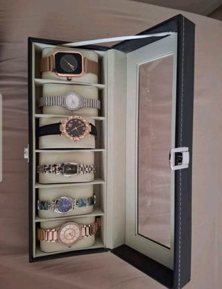 Caja joyero exhibidora para relojes
