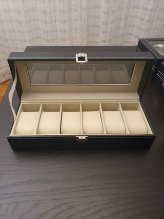 Caja joyero exhibidora para relojes